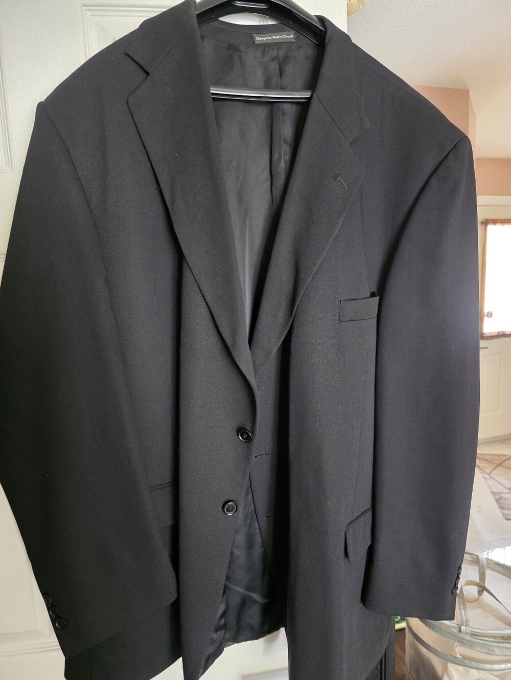Moore Men's Black Single-Breasted Blazer Size 58